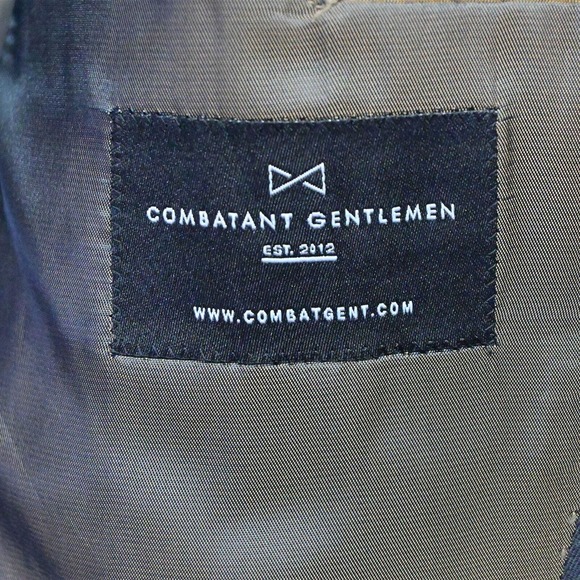 Combatant Gentleman 50R Gray Wool 2 Button Blazer Suit Jacket Sport Coat - Picture 8 of 10